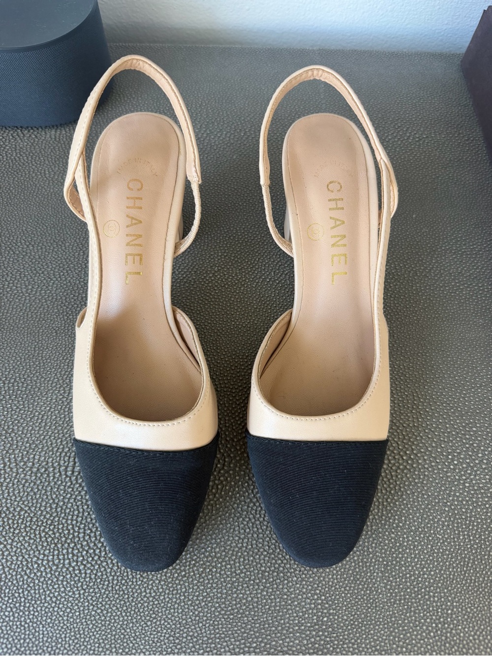 CHANEL CC Slingback Pumps